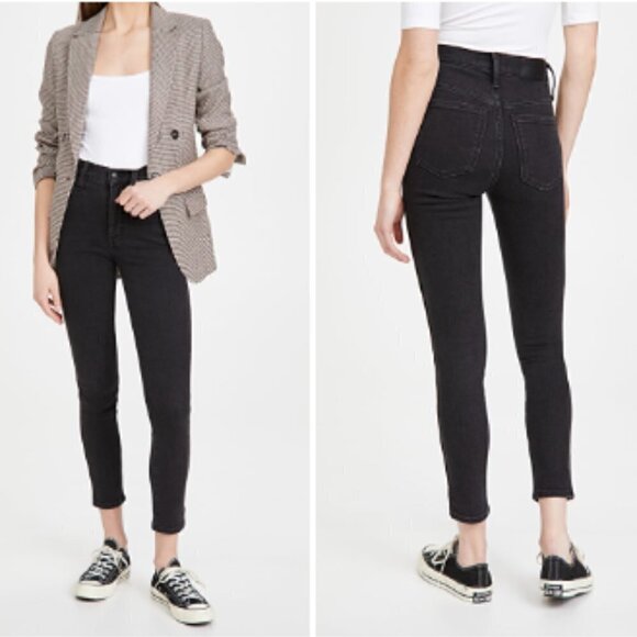 MADEWELL | 10'' High Rise Skinny Jeans Black 27 - Picture 1 of 9